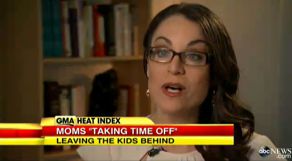 Dr. Karen discussing Mom's taking time away from family on Good Morning America
